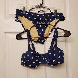 J Crew polka dot bikini